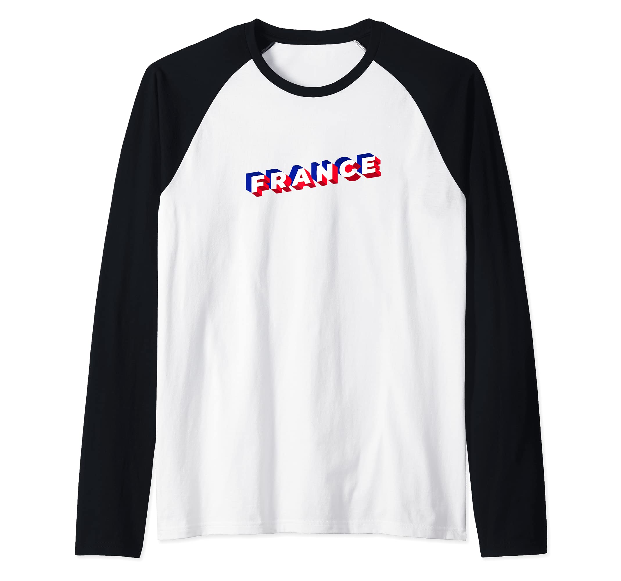 Flag France Raglan Baseball Tee