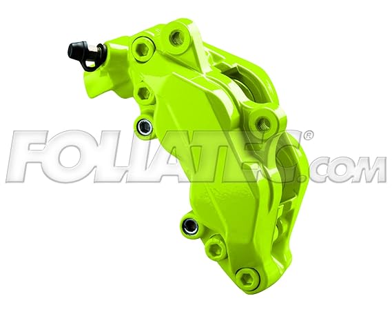 Foliatec Bremssattellack Motorlack Toxic Green Grün für 4 Bremssattel + Reiniger