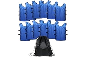 FLECHR Soccer Sports 12 Pack Team shirt Training Vests Jerseys Bibs Adult Youth kids Football Basketball Volleyball Hockey