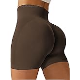CHANGEZOE Women's High-Waisted Scrunch Butt Workout Shorts – Booty Lifting Spandex Biker Shorts