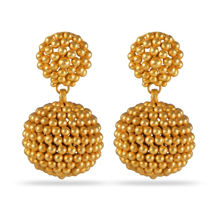 Buy Joyalukkas Veda Collection 22K Oxidized Gold Earrings at Amazon.in