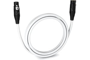 LyxPro 6 Feet XLR Microphone Cable Balanced Male to Female 3 Pin Mic Cord for Powered Speakers Audio Interface Professional P