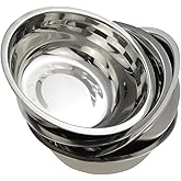 Nicesh Mixing Bowl Set, Stainless Steel Bowls Set, Set of 4