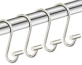 Nickel Shower Curtain Hooks, Rust Proof Shower