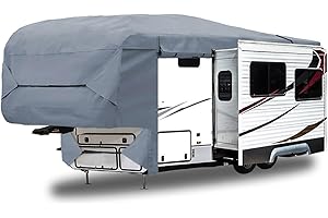 GEARFLAG Housse de protection pour véhicule récréatif avec ouverture coulissante à fermeture éclair pour remorque de 8 à 9,1 