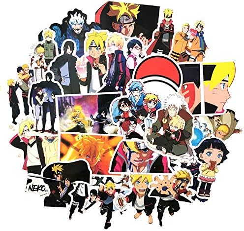 TUDUDU 50Pcs Anime Naruto Sasuke Uchiha Stickers For Mobile Phone Laptop Luggage Suitcase Guitar Skateboard Decal Stickers