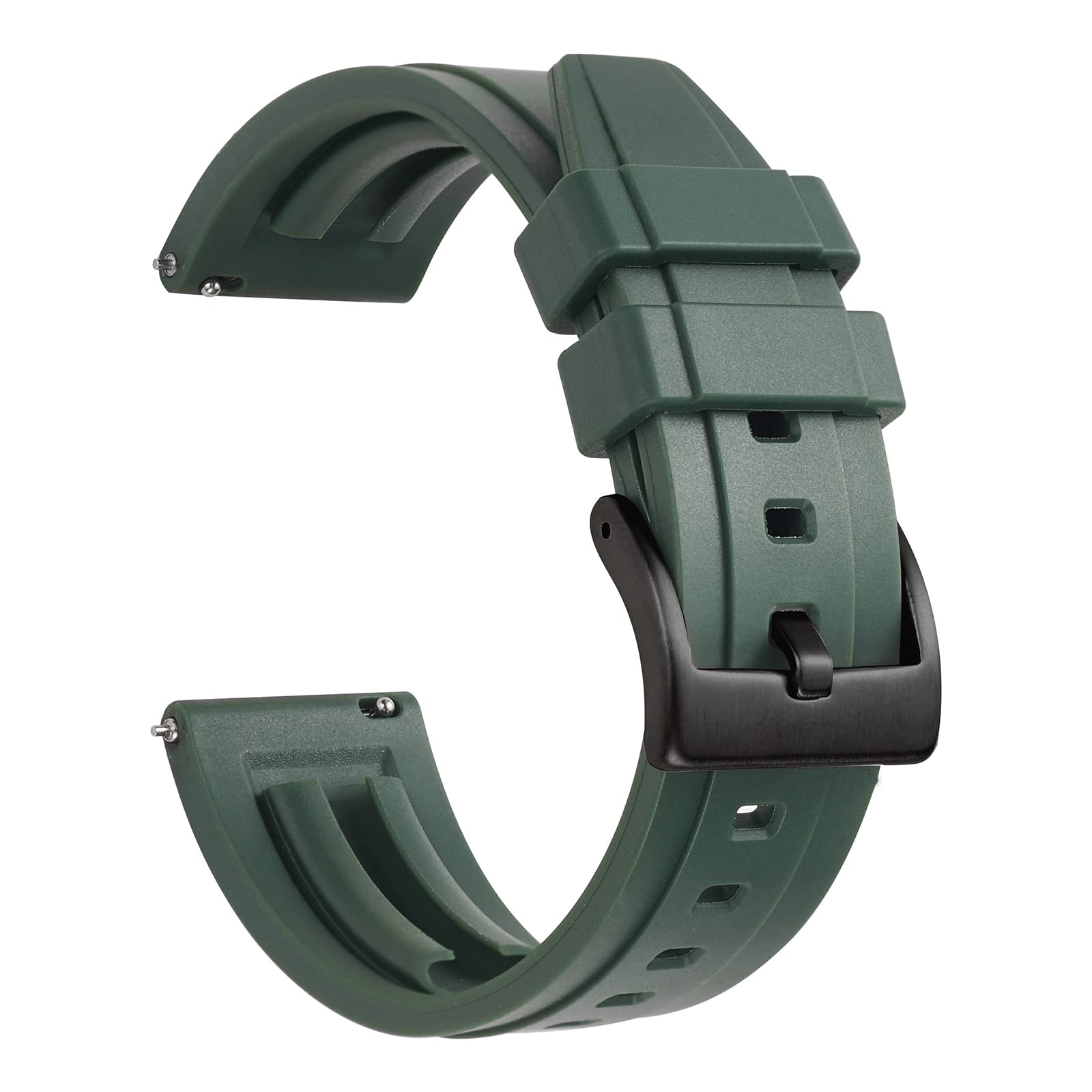 WOUKUP Silicone Watch Bands Quick Release Rubber