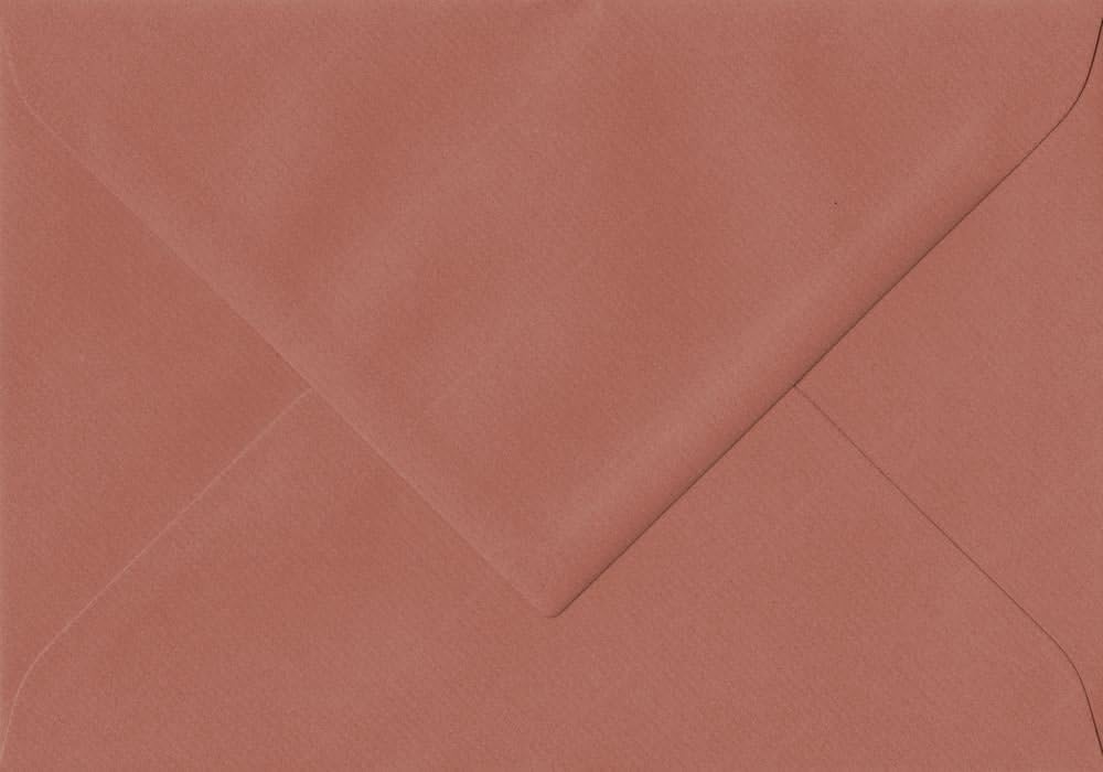 Pack of 25 Copper 135mm x 191mm Gummed 100gsm 5x7 Paper Coloured Envelopes
