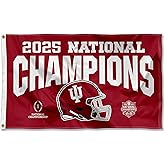 Indiana Hoosiers 2025 National Champions 3x5 Grommet Flag