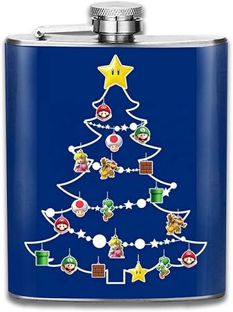 Stampa Foto Su Palline Di Natale.Su Per Ma Rio Fiaschetta Tascabile Con Stampa Di Palline Di Natale Con Bandiera In Acciaio Inox 200 Ml Amazon It Casa E Cucina