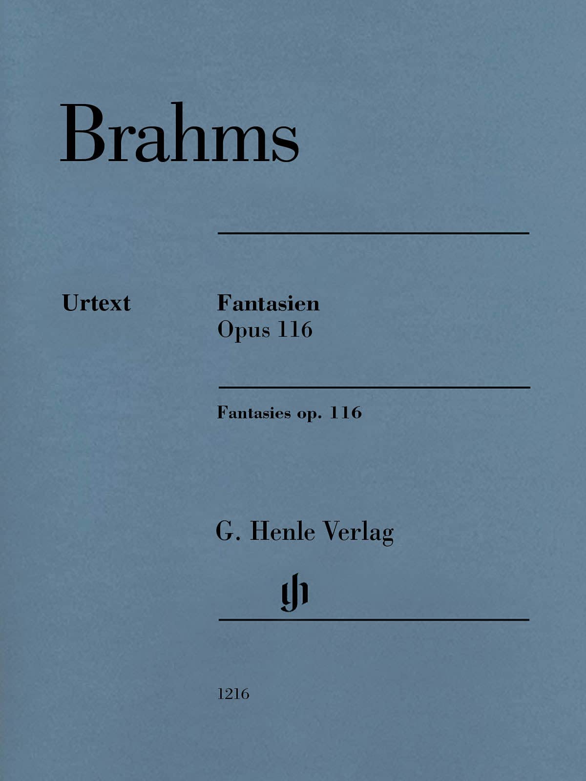 Fantasies, op. 116 - Revised Urtext Edition - piano solo - sheet music - (HN 1216)