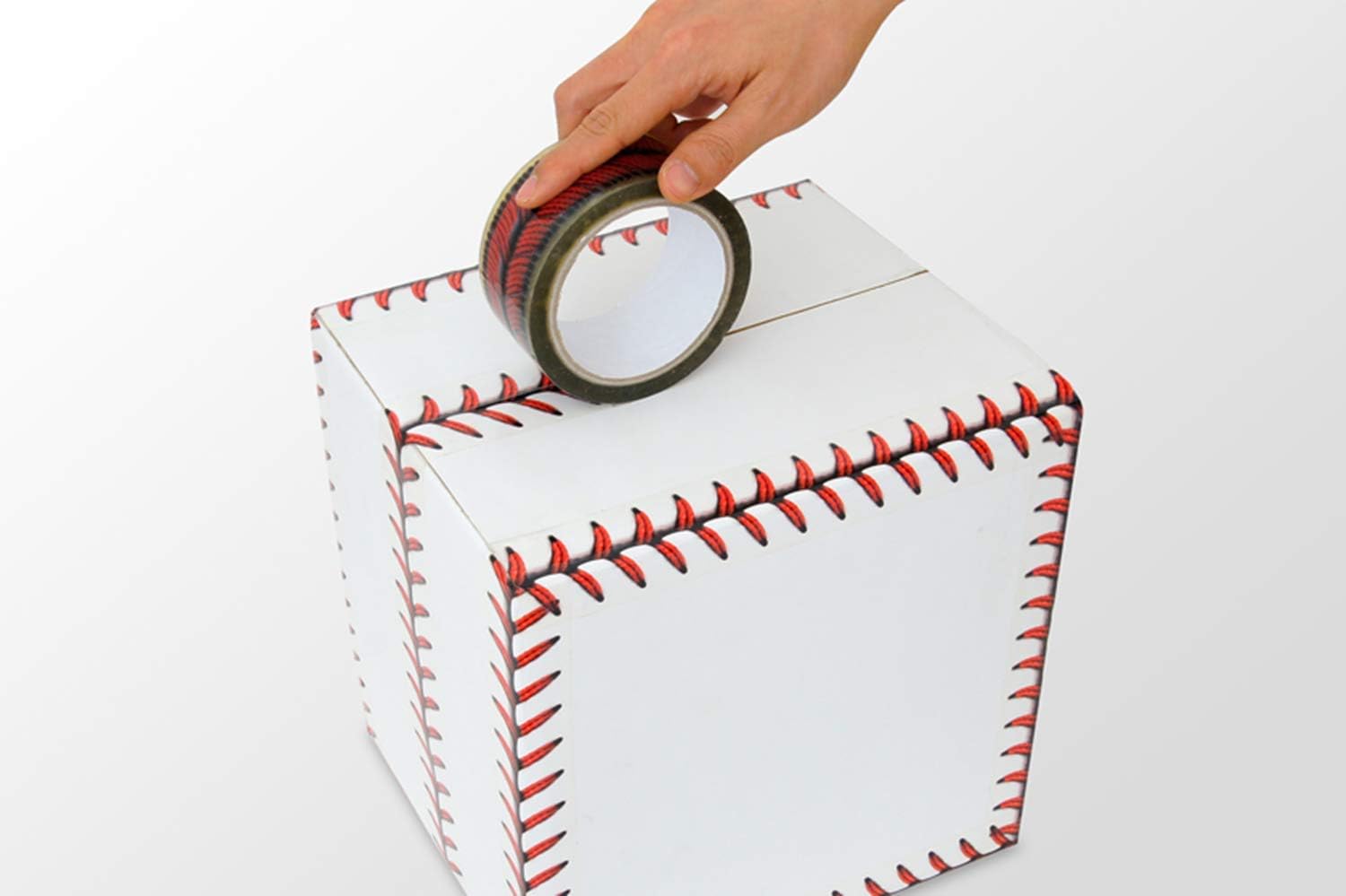 Adstape New Baseball Stitches Design Tape Cellophane Adhesive Baseball Tape Funny Home Decor