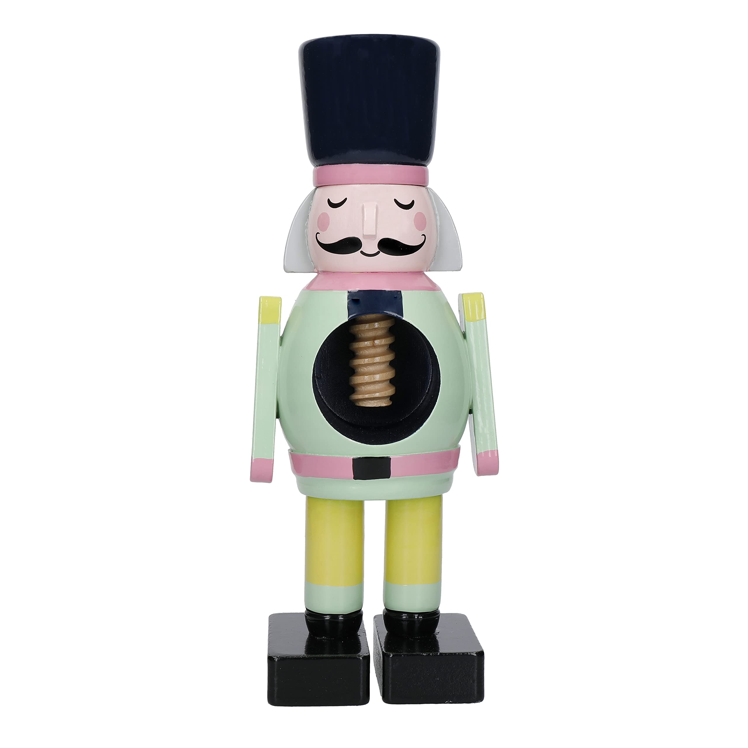 KitchenCraft Nutcracker Collection Wooden Nut Cracker, Male, Gift Tagged, Wood, Mixed