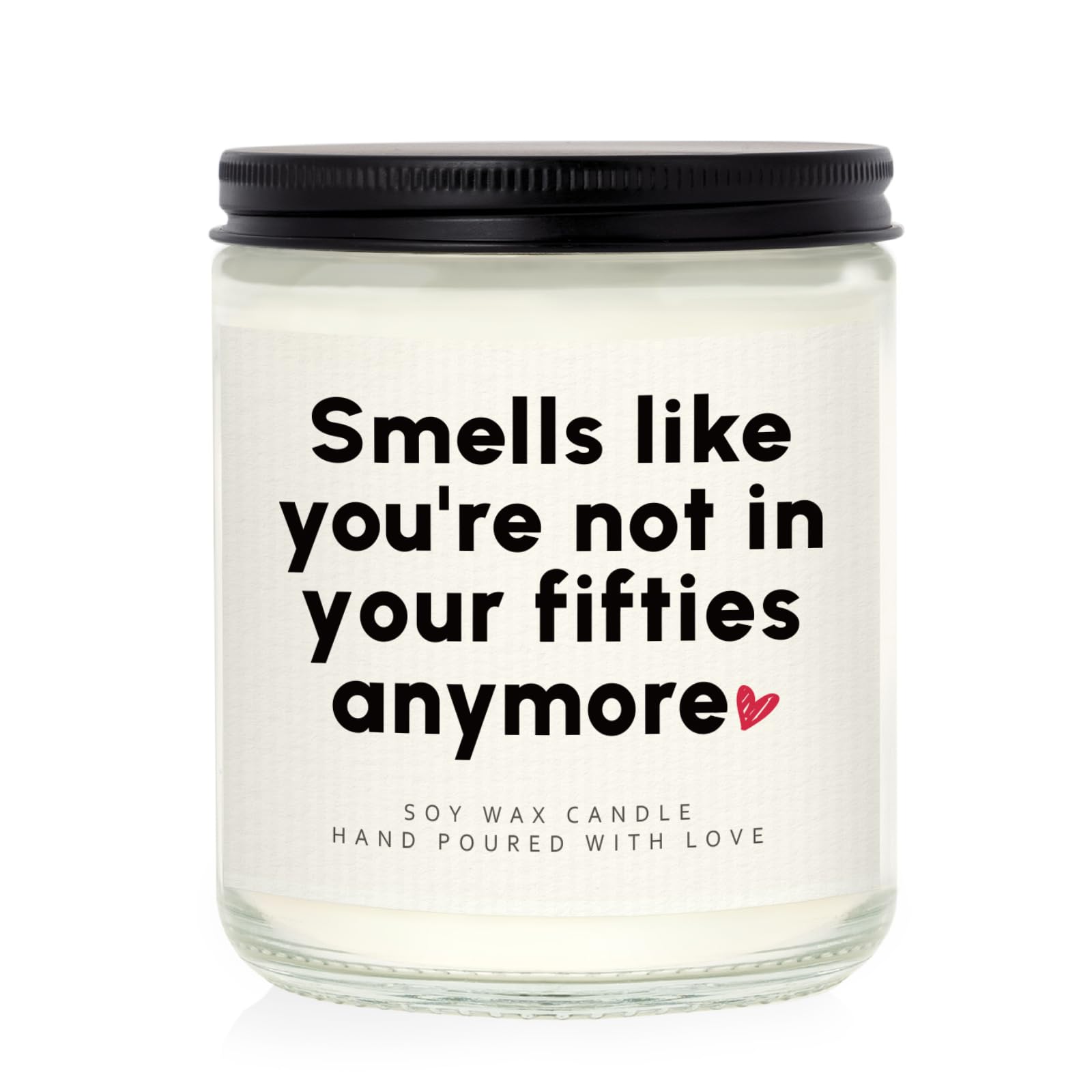 Leebbsin Funny 60th Birthday Gifts for Women Men- Handmade Sixty Birthday Candle Soy Wax Lavender- 60th Birthdays Decorations, Birthdays Gifts for Wife Husband Mum Dad Auntie Sister Family Friend, 7oz — image 1