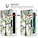 MoKo Case Fit 2018/2017 iPad 9.7 6th/5th Generation - 360 Degree Rotating Cover Case with Auto Wake/Sleep Compatible with Apple iPad 9.7 Inch 2018/2017, Lucky Tree