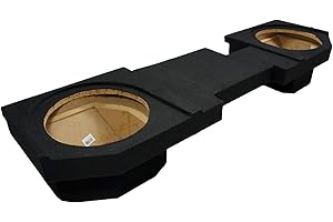 American Sound Connection ASC Compatible with 2002-2018 Dodge Ram Quad/Crew Cab Truck DTB-2X12-QUAD-UP Dual 12" Subwoofer Box Enclosure