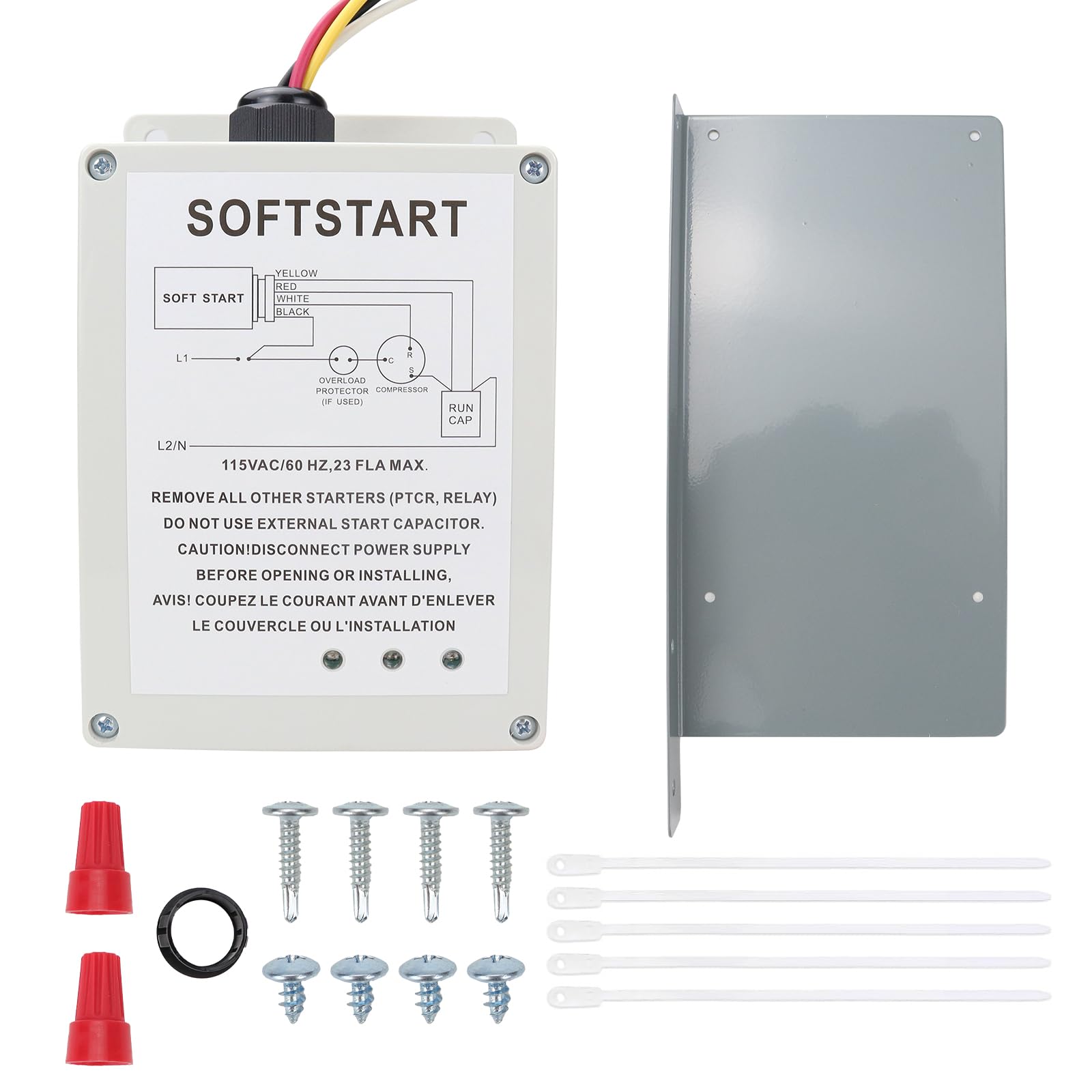 Photo 1 of USTAR AC Soft Start Control Kit Compatible with Coleman-Mach 450XX 452XX 470XX 472XX 480XX 482XX Series Air Conditioners Replaces# 1497-3601