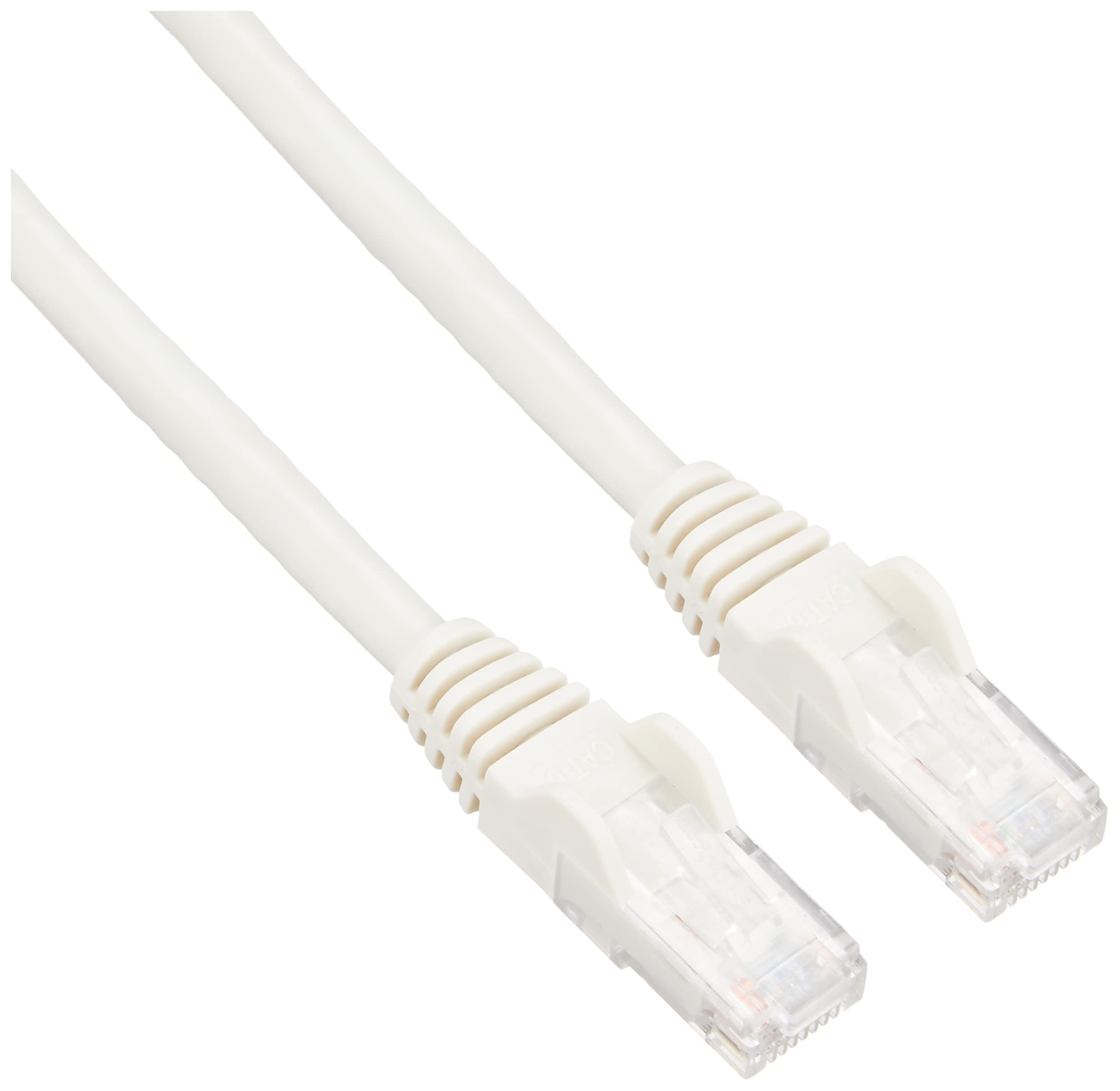 StarTech.com 1.5m CAT6 Ethernet Cable - White CAT 6 Gigabit Ethernet Wire -650MHz 100W PoE RJ45 UTP Network/Patch Cord Snagless w/Strain Relief Fluke Tested/Wiring is UL Certified/TIA (N6PATC150CMWH)