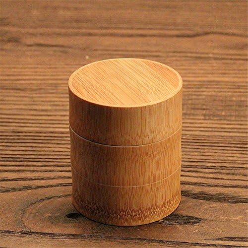 Biback Tea Canister Tea Canister Bamboo Japanese Tea Box Loose Leaf Tea Box Organic Bamboo Container Canister Tea Storage Jar with Lid