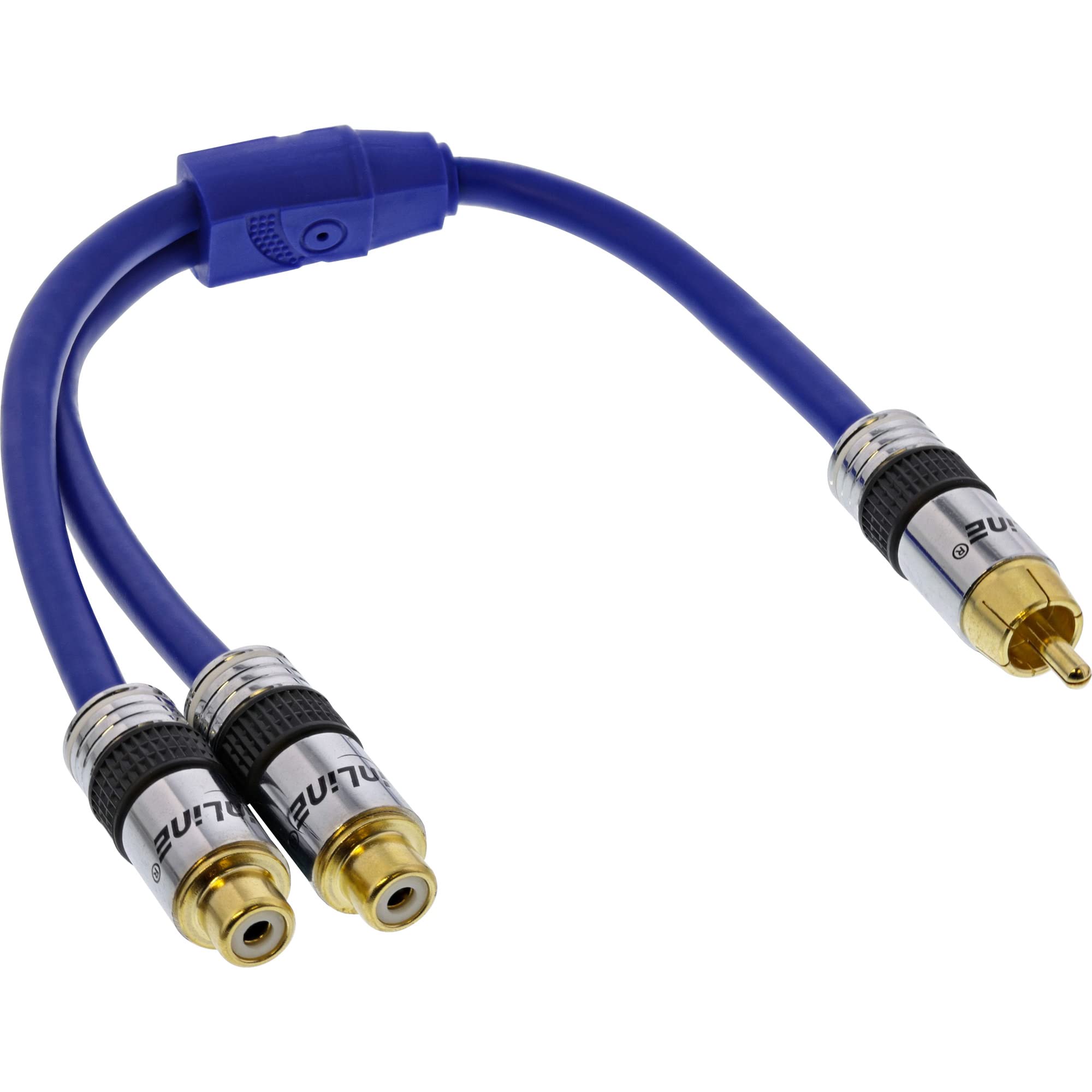 InLine 25cm Premium 1x Cinch to 2x RCA Jack Cinch-Y Cable