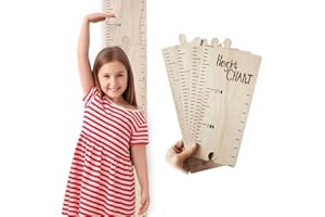 1 Set Height Ruler Wooden Ruler,Height Chart, Wooden Growth Chart for Wall,Perfect Nursery,Room Decor to Measure (210cm)