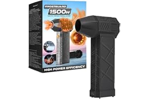 VANBOSY Frostguard 1500w Thermal Blower, Thermal Blower, Turbo Jet Fan, Mini Turbo Jet Fan, Turbo Dry, Turbo Dryer Blower for Car, Car Dryer, Mini Jet Turbo Fan for Car, Home (Black)