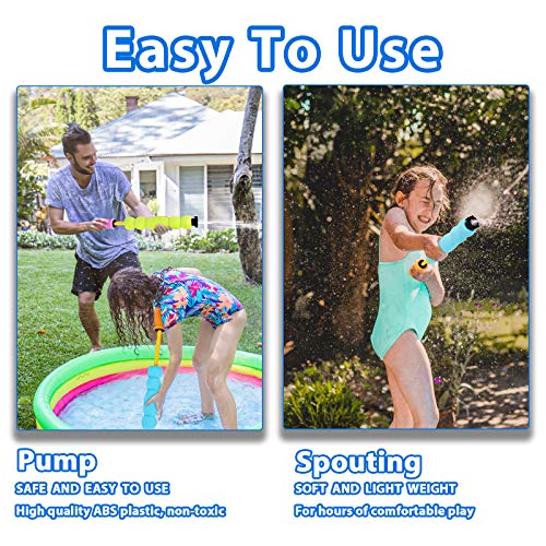 4 Pack Foam Water Blaster, Water Guns Shooter Squirt Guns Set UP to 35