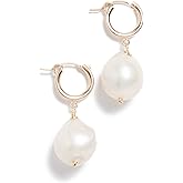 Brinker + Eliza Women's Back To Basics Huggie Earrings