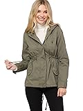 Design by Olivia Women's Military Anorak Safari