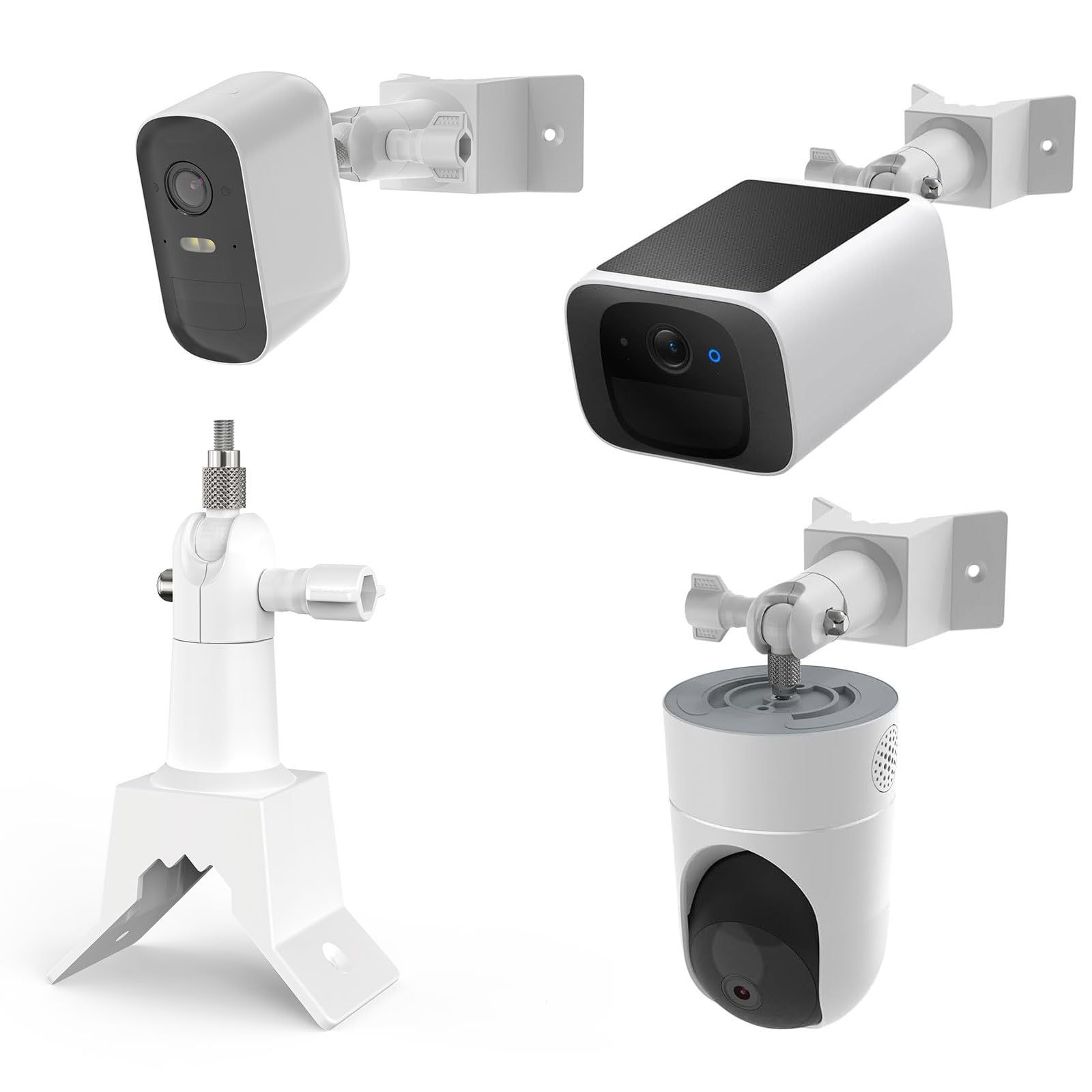 HOLACA Security Camera Mount for eufy Security Solo IndoorCam P24 & eufy Security Surveillance Camera Outdoor S220 SoloCam, Camera Mount, Wall Mount with Screw Set (Pack of 1)