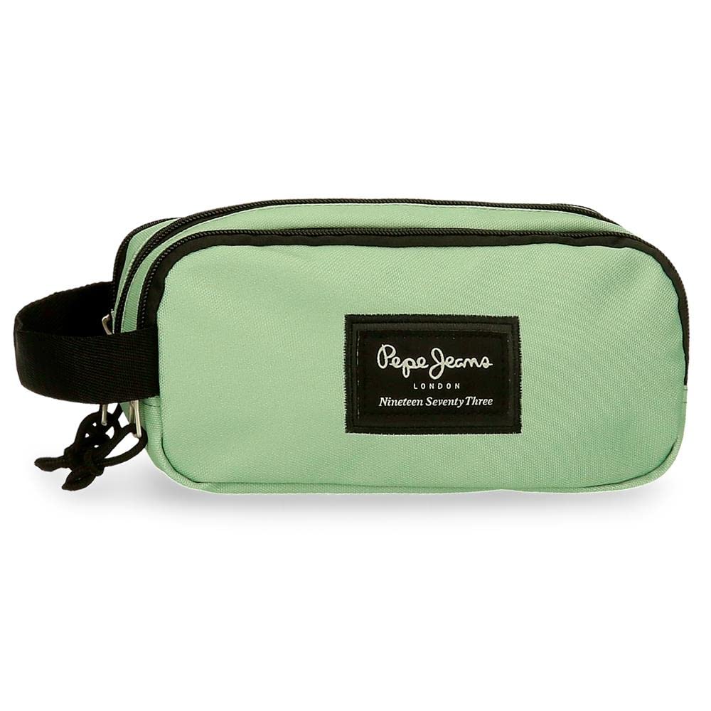 Pepe Jeans Aris Triple Pencil Case, Green, Triple Case
