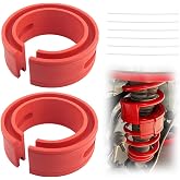 2PCS Upgraded Front &amp; Rear Coil Spring Spacers for Cars with Ties,Shock Absorbing Car Coil Spring Booster Fits Spacing 1.45"-1.65",Heavy Duty Spacers for Coils Springs Car Accessories