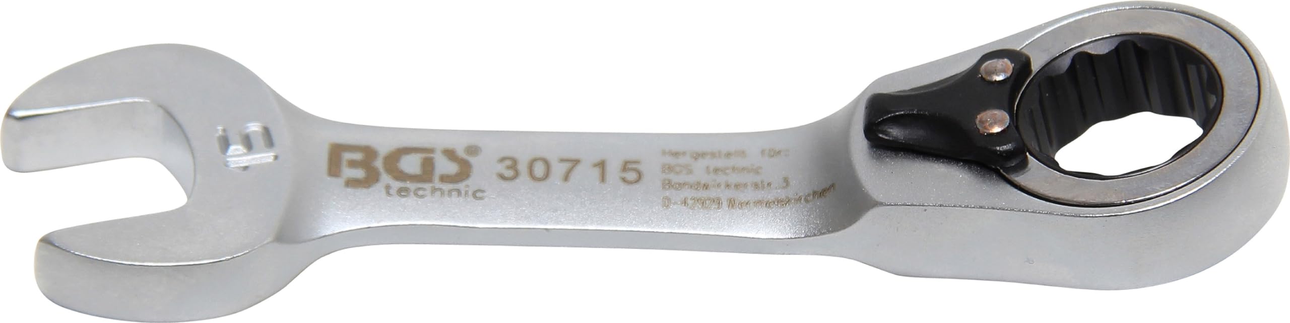 BGS 30715 | Ratchet Combination Wrench | short | reversible | 15 mm — image 1