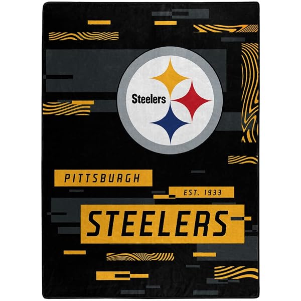 Amazon.com: NORTHWEST ENTERPRISES NFL Digitize Design Plush Raschel Thow  Blanket, 60x80 (Pittsburgh Steelers) : Sports u0026 Outdoors