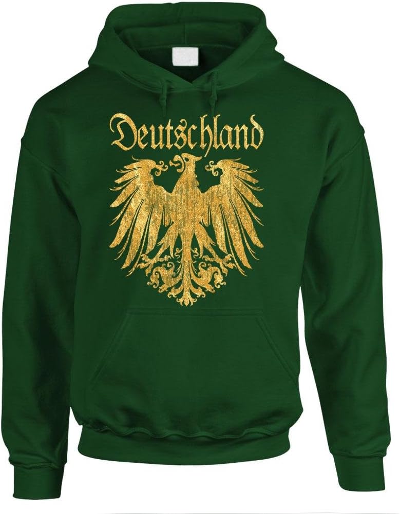 Live Nice Deutschland Metallic Gold - Mens Pullover Hoodie