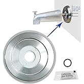 Welvzen 1/2" Thick Spacer for Tub Spout, Flange Trim Ring for Bath Faucet, Eschutcheon Cover Plate for Spigot with Split PVC 
