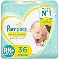 Fralda Pampers Premium Care RN+ - 36 fraldas