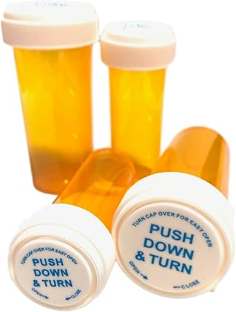 Amazon Sweet ピルケース 薬ケース 海外ドラマ 映画 オレンジ色 プラスチックケース 小物入れ プッシュ式 4個セット 64ml 1ml Sweet ピルケース