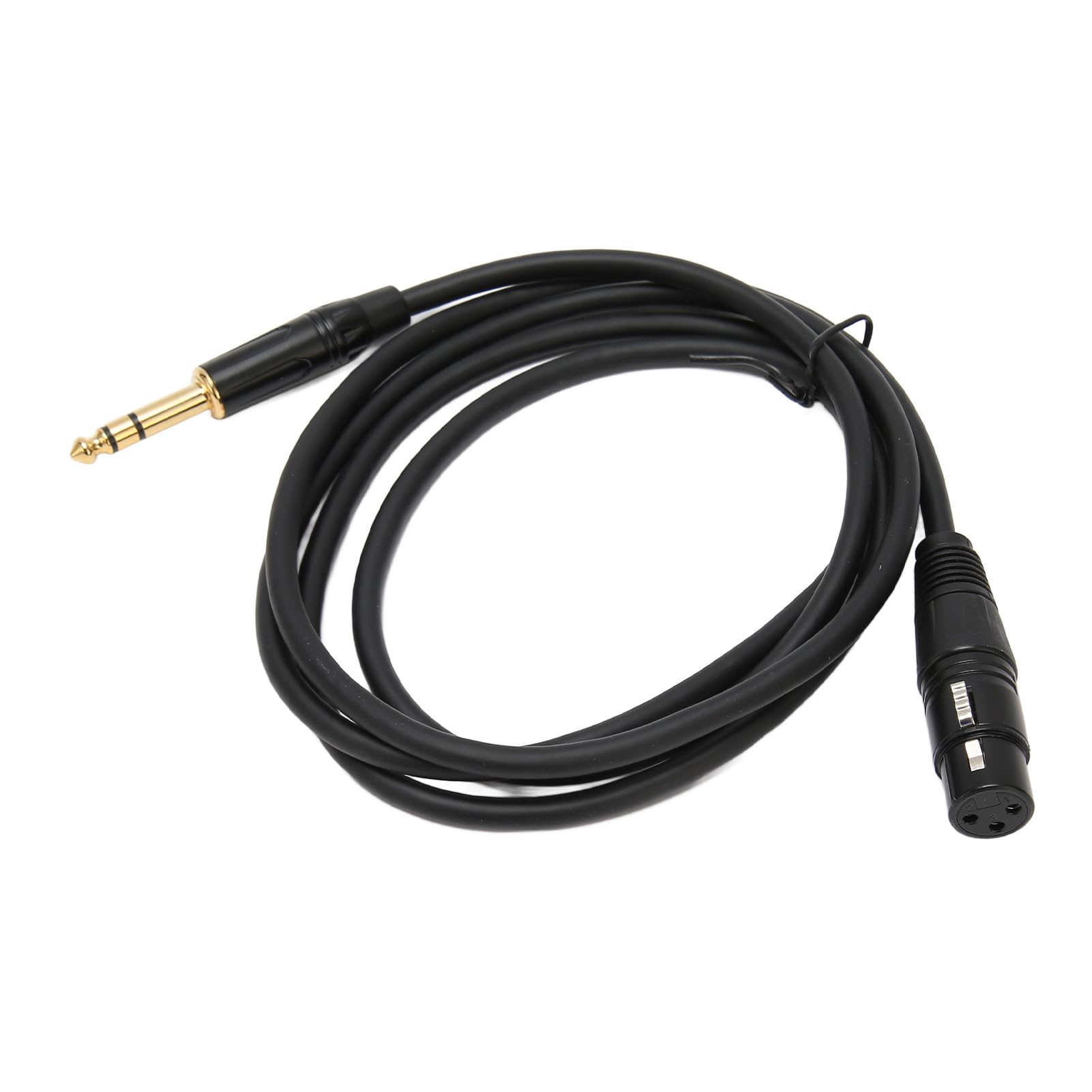 XLR Female to 1/4 Inch 6.35mm TRS Stereo Jack Cable, 3 Pin Female XLR to 1/4in Balanced Signal Interconnect Patch Cord (1m)
