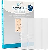 Advanced Silicone Scar Treatment Sheets for OLD, NEW Scars, Surgery, Keloids, C-Section, Burns, by NewGel Plus by MyNew Gel, 1" x 6" Sheet (4 Count) - CLEAR