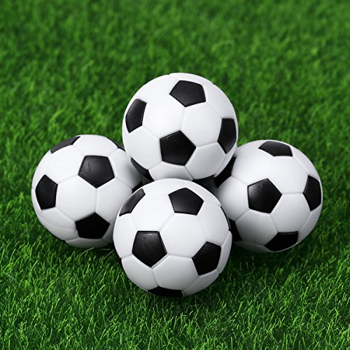 TOYMYTOY Table Soccer Football Balls Replacements 32mm Small Black/White Foosball Balls - Set of 6