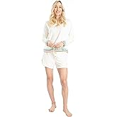 Ocean Pacific Sunset Chasers Women's Pajama Set - Pullover Hoodie and Sleep Shorts, Soft 2 Piece Loungewear