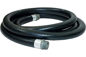 Apache 98108450 3/4" x 10' Farm Fuel Transfer Hose Male x Male Assembly with Static Wire