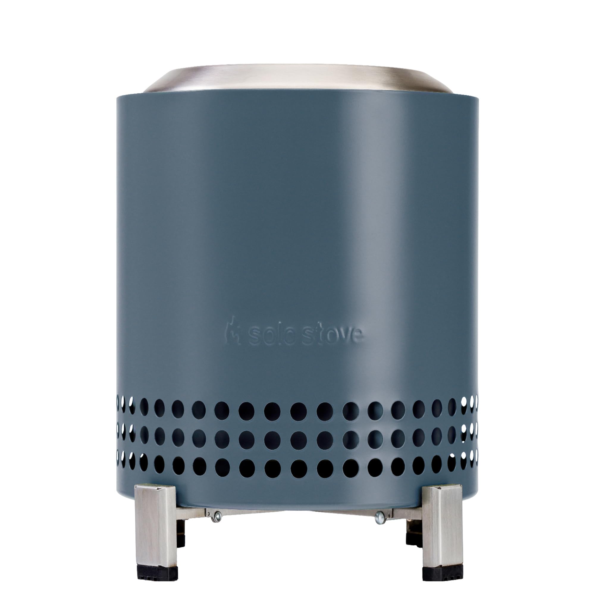 Solo Stove Mesa XL Tabletop Fire Pit with Stand | Low Smoke Outdoor Table Top Fire Pit | Fueled by Pellets or Wood, Stainless Steel, With Travel Bag, H: 21.8 x D: 17.8cm, 1 kg, Water