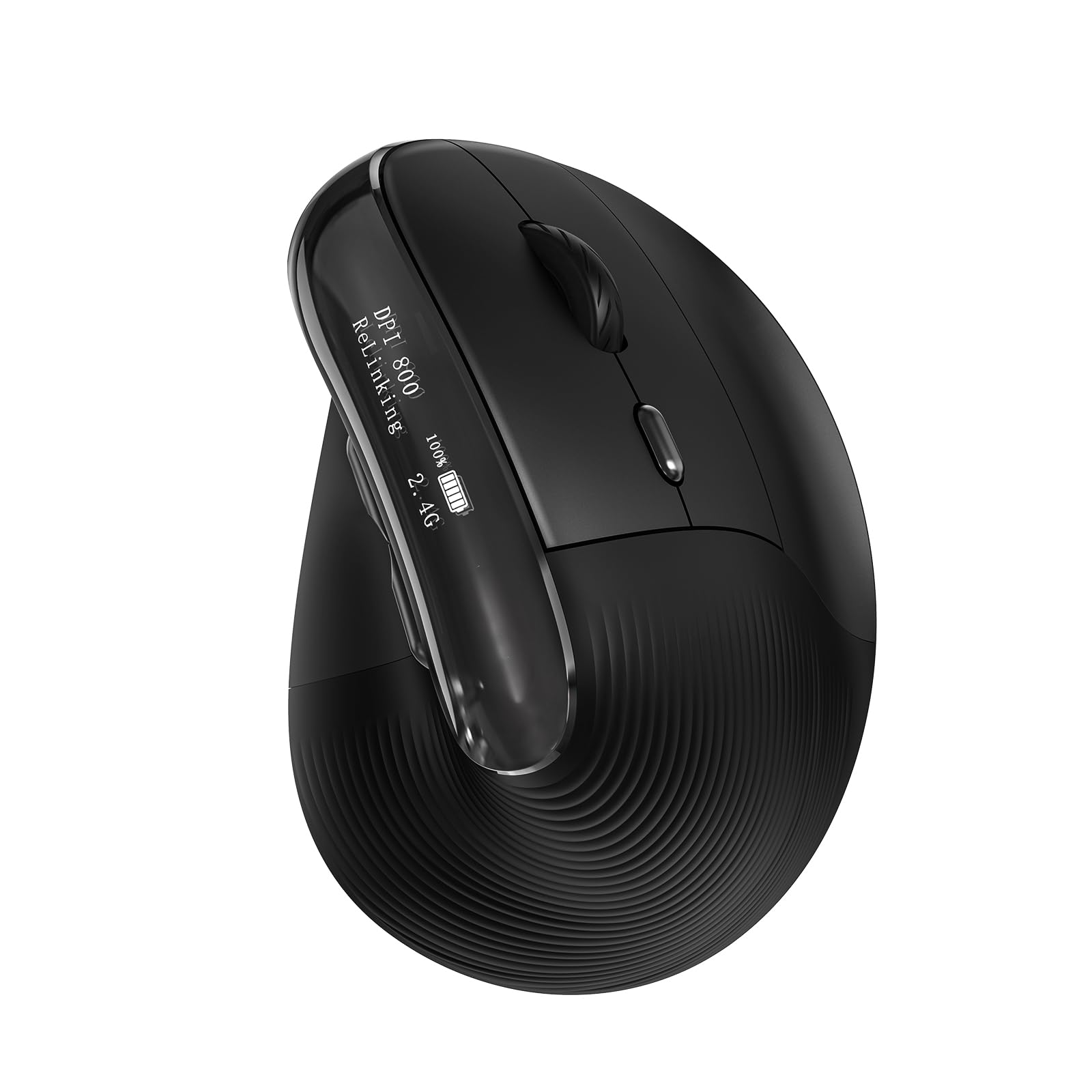 KYSONA Wireless Ergonomic Mouse, Vertical Ergo Mouse with OLED Screen ...