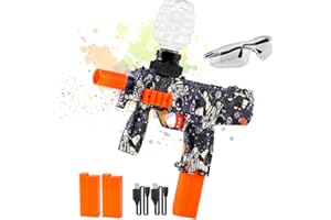 HYNXM Electric Gel Water Blaster Toys - Squirt Guns for Adults, Range up to 66 FT, with 2 Rechargeable Battery, 2 Round Hopper, 1 Goggles,Outdoor Toys for Adults 14 and up