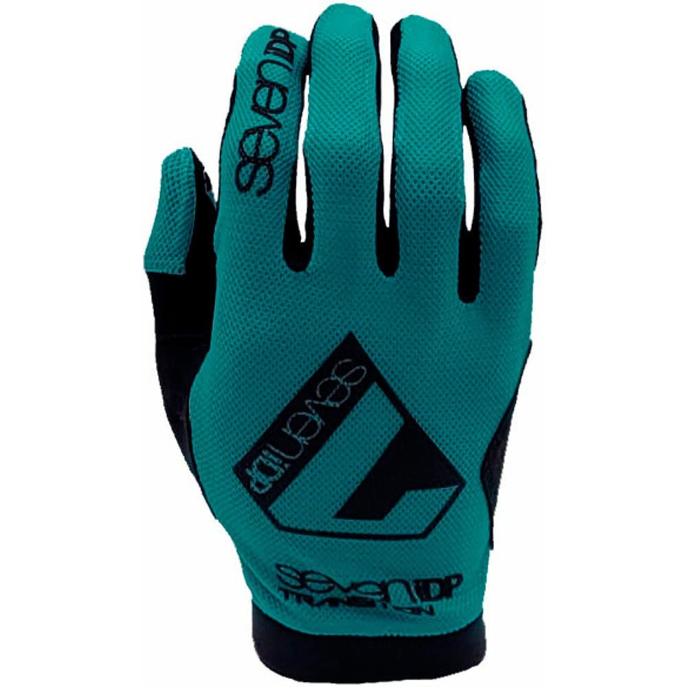 Seven iDP 7iDP Transition Full Finger MTB Cycling Gloves (Blue, L) — image 1