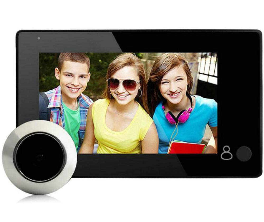 BW 4.3 inch Digital Peephole Viewer Door Eye Doorbell Wireless Home Doorbell 145 Degrees Security Camera For Private