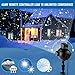 Christmas Snowfall Projector Lights, Syslux Indoor Outdoor Holiday Lights with Remote Control Rotatable White Snow for Halloween Xmas Wedding Home Party Garden Landscape Wall Decorations （Snow Spots）