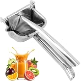 Heavy Duty Lemon Squeezer, Aluminum Alloy Hand Press Citrus Juicer | Manual Lime Squeezer with V-Shaped Spout for Bartenders &amp; Home Kitchen, Extract Fresh Juice for Cocktails, Easy to Clean